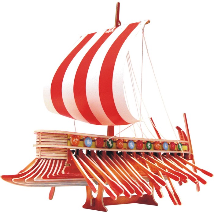 3D-модель сборная деревянная Чудо-Дерево «Финикийский парусник» - Фото 1