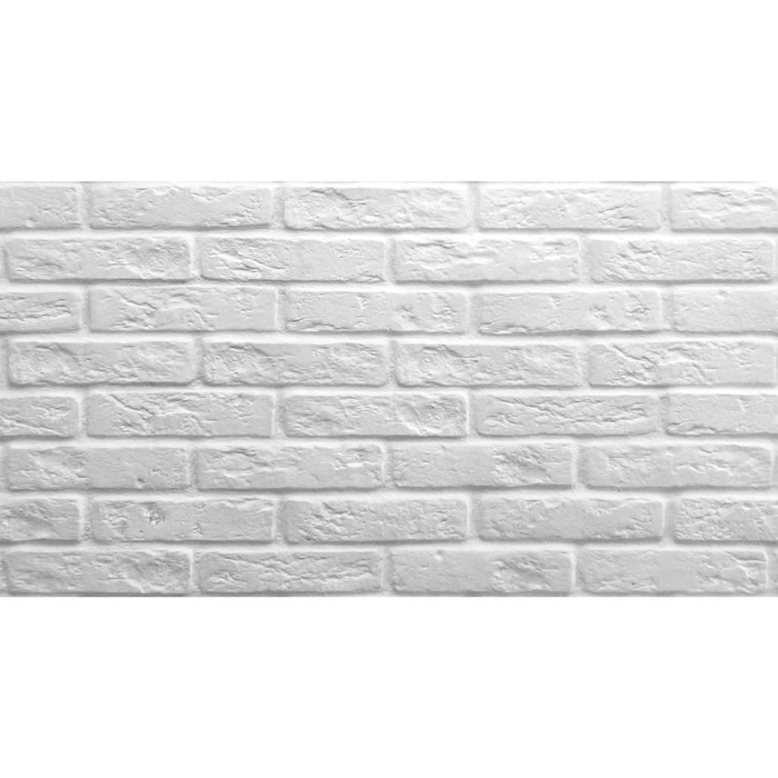 Гипсовая плитка усиленная «Барселона», цвет белый, 1 м² - Фото 1