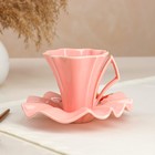 Чайная пара "Лотос розовый", деколь, 2 предмета, блюдце, кружка 0.2 л, микс - Фото 6