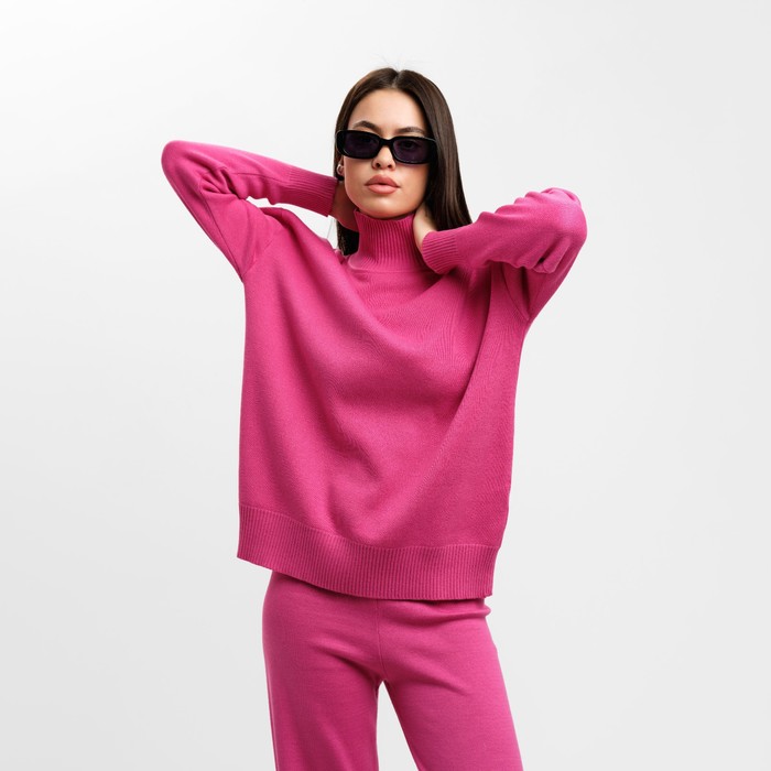 Костюм женский (джемпер и брюки) MIST, р. 44-46, розовый 52486