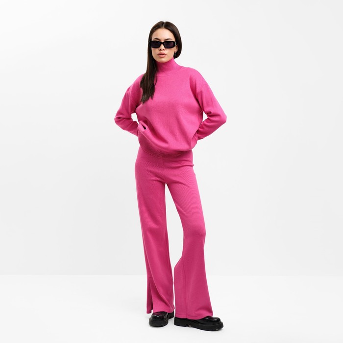 Костюм женский (джемпер и брюки) MIST, р. 44-46, розовый 52486