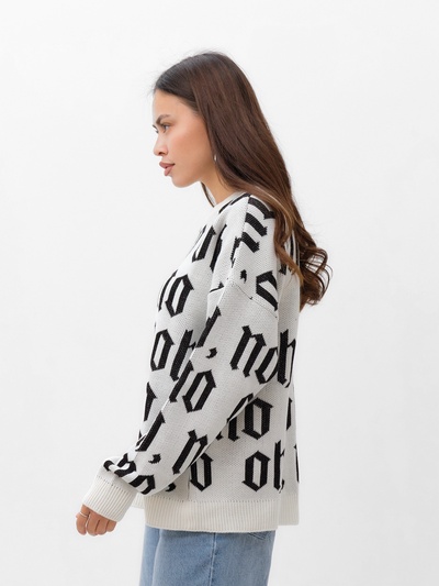 Джемпер женский MIST Knitwear, размер 40-42, белый