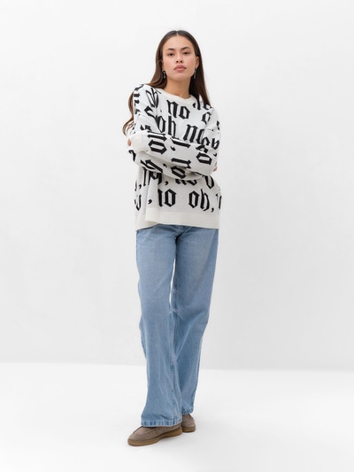 Джемпер женский MIST Knitwear, размер 40-42, белый