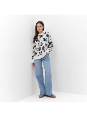 Джемпер женский MIST Knitwear, размер 48-50, белый 7413794