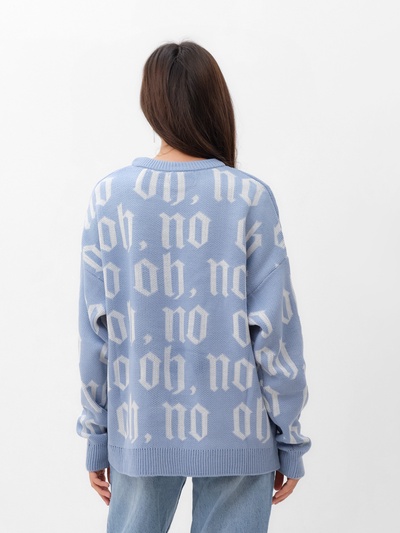 Джемпер женский MIST Knitwear, размер 44-46, голубой