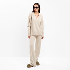 Костюм женский (джемпер, брюки) MIST, размер 44-46, бежевый - Фото 1