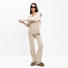 Костюм женский (джемпер, брюки) MIST, размер 44-46, бежевый - Фото 5