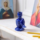 Подсвечник "Священный", синий, керамика, 7 см - Фото 4