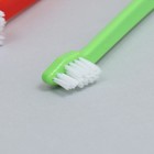 Зубная щётка двухсторонняя, набор 2 шт., красная и зелёная - Фото 4