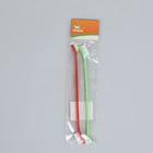 Зубная щётка двухсторонняя, набор 2 шт, красная и зелёная - фото 7189773