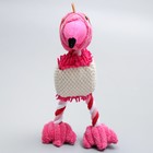 Игрушка текстильная "Веселый фламинго", 28 х 6 см 7112293 - фото 16015525