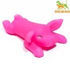 Игрушка пищащая "Буженина" для собак, 13 см, розовая - фото 2107137