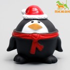 Игрушка пищащая "Новогодний пингвин" для собак, 8 х 8 х 6,5 см - Фото 1