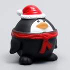 Игрушка пищащая "Новогодний пингвин" для собак, 8 х 8 х 6,5 см - Фото 2