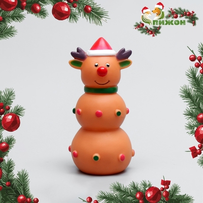 Игрушка для собак пищащая «Оленёнок 3Х»,12×6 см