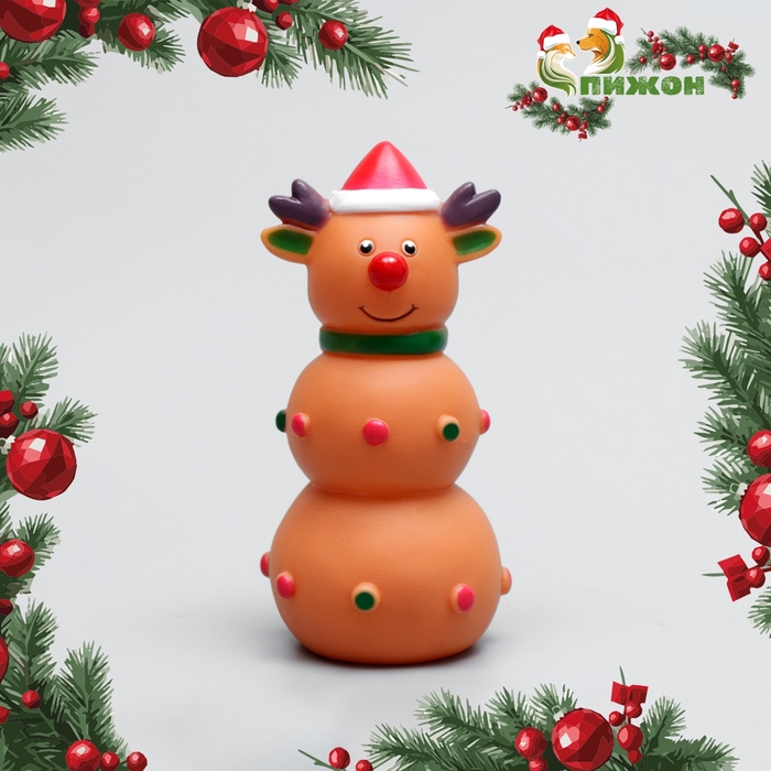 

Игрушка для собак пищащая "Оленёнок 3Х",12 х 6 см