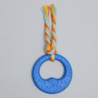 Игрушка жевательная с канатом «Гиря», синяя - Фото 2