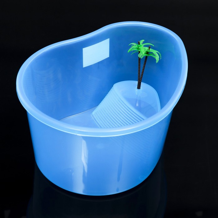 Отсадник для черепах «Лагуна» с пальмой, 26×20×13 см - Фото 1