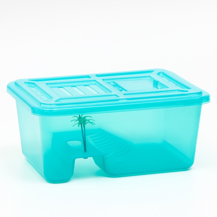 Отсадник для черепах «Озеро» с крышкой, 33×23.5×14 см - Фото 1