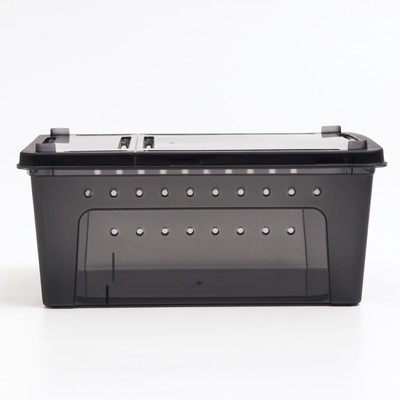 Переноска - отсадник для рептилий, 26×17.5×11.5 см, черная