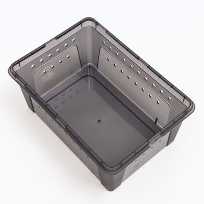 Переноска - отсадник для рептилий, 26×17.5×11.5 см, черная