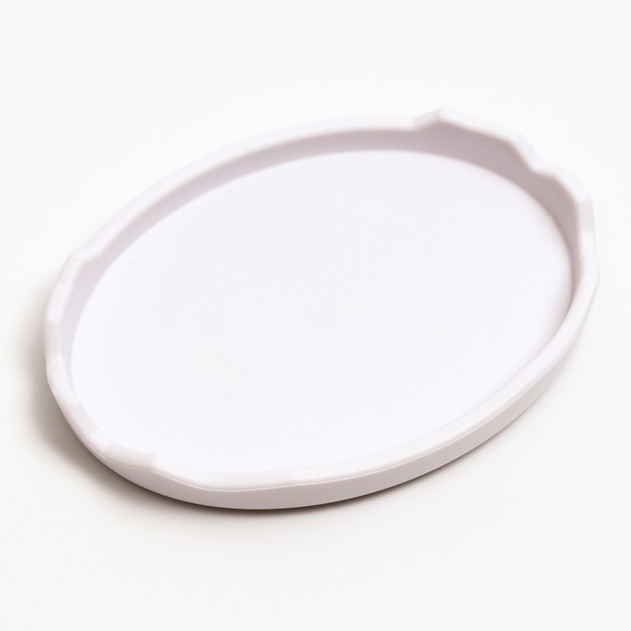 Кормушка для террариума, 8.15×6×1.1 см, белая - Фото 1