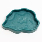 Кормушка для террариума, 12×8.5×2 см, бирюзовая - Фото 2