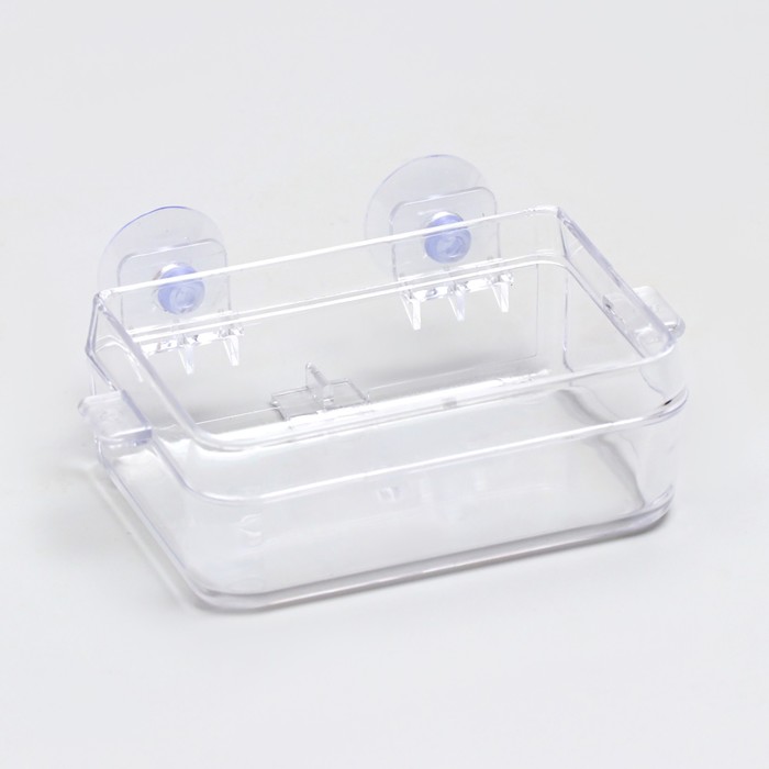 Кормушка NomoyPet для террариума на присосках, 10×4×7.5 см - Фото 1