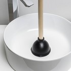 Вантуз с деревянной рукояткой, d=11 см, h=34 см 7576918 - фото 16939953