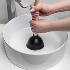 Вантуз с деревянной рукояткой, d=11 см, h=34 см 7576918 - фото 16939954