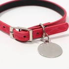 Ошейник с подвесом Made with love 31x1 см, розовый - фото 24116638