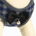 Комплект амуниции с мягкой шлейкой, L, поводок 120×1.5 см, ОШ 30-50 см, ОГ 36-56 см, серый - Фото 5