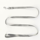 Комплект амуниции с мягкой шлейкой, L, поводок 120×1.5 см, ОШ 30-50 см, ОГ 36-56 см, серый - Фото 4