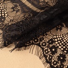 Кружево реснички, 190 мм, 3±0.5 м, чёрное - Фото 2