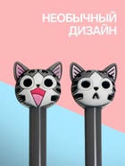 Ручка-прикол Calligrata «Котенок», синий стержень, гелевая, МИКС - Фото 2