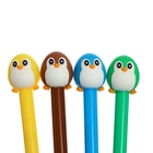 Ручка-прикол Calligrata «Пингвин», чёрный стержень, гелевая, МИКС (комплект 12 шт) - фото 68097059