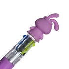 Ручка-прикол шариковая Calligrata «Зайка», 4-цветная, резиновый упор, МИКС - Фото 8