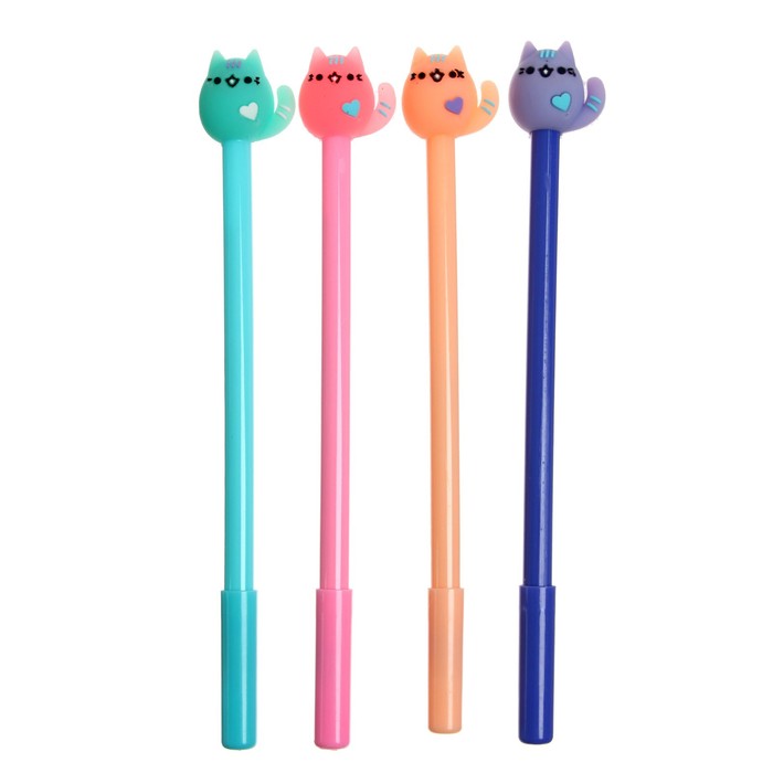 

Ручка гелевая-прикол Calligrata "Кошка", МИКС