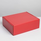 Коробка подарочная складная, упаковка, «Красная», 27 х 21 х 9 см - фото 299516268