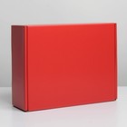 Коробка подарочная складная, упаковка, «Красная», 27 х 21 х 9 см - Фото 5