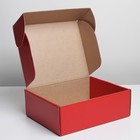Коробка подарочная складная, упаковка, «Красная», 27 х 21 х 9 см - Фото 2