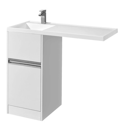 Раковина AQUATON Лондри 1050 белая левая 1A72833KLH01L