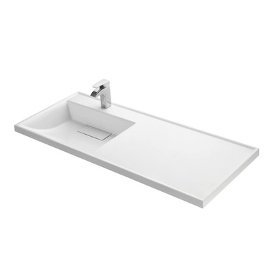 Раковина AQUATON Лондри 1200 белая левая 1A72843KLH01L