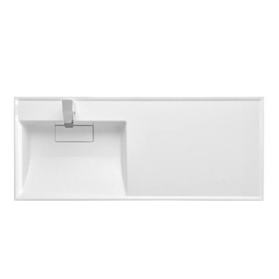Раковина AQUATON Лондри 1200 белая левая 1A72843KLH01L
