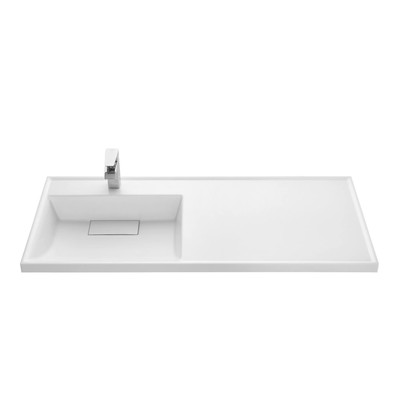 Раковина AQUATON Лондри 1200 белая левая 1A72843KLH01L