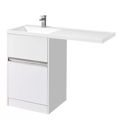 Раковина AQUATON Лондри 1200 белая левая 1A72843KLH01L