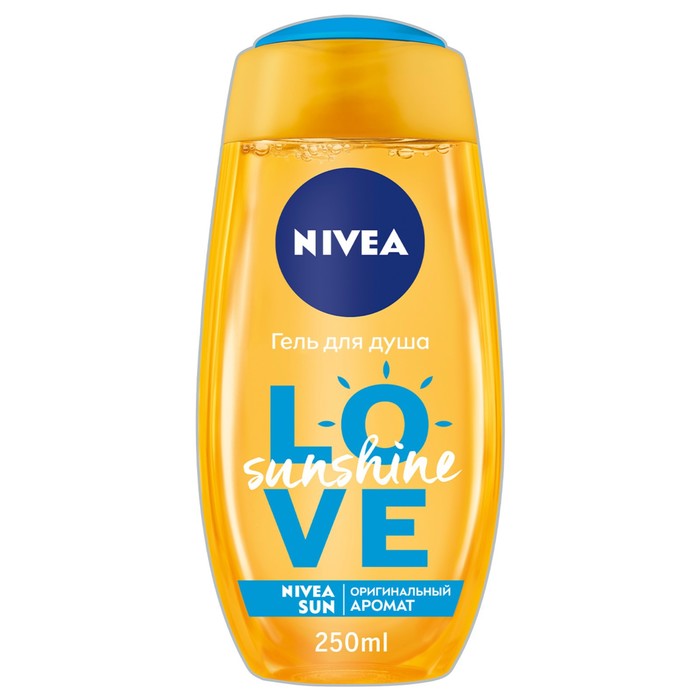 Гель для душа NIVEA LOVE Sunshine с алоэ вера, 250 мл - Фото 1