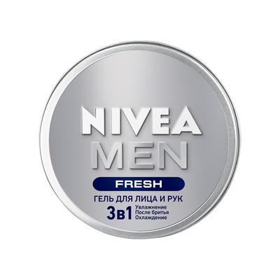 Увлажняющий гель для лица и рук Nivea MEN Fresh 3 в 1, для мужчин, 75 мл