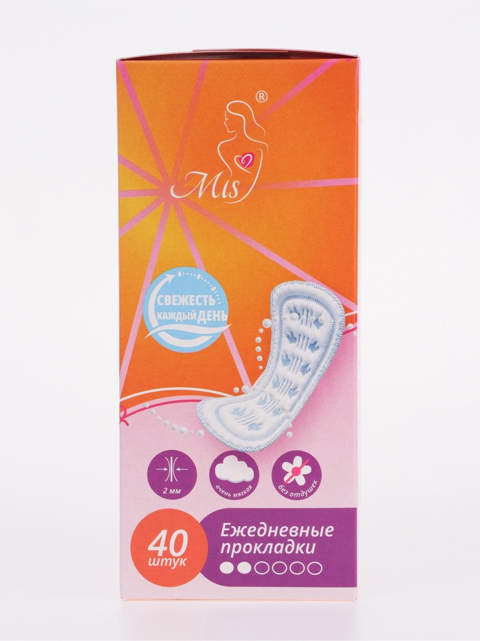 Прокладки ежедневные «Mis» целлюлоза Soft 40 шт. - Фото 1
