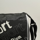 Сумка спортивная, отдел на молнии, наружный карман, длинный ремень, цвет чёрный - Фото 4